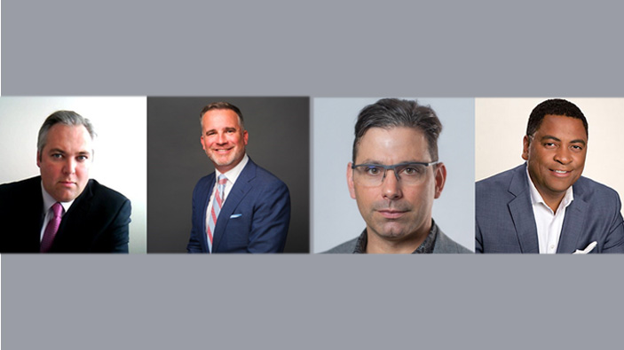 headshots of four new male board members