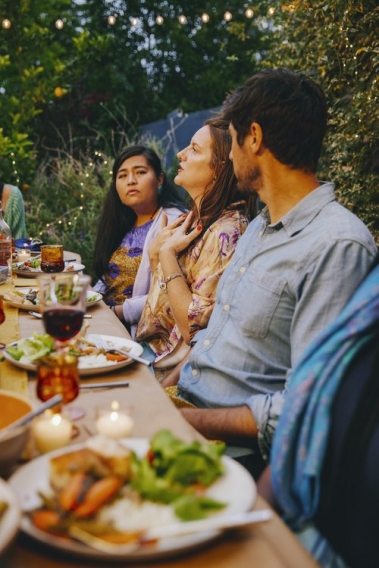 guests at a dinner party