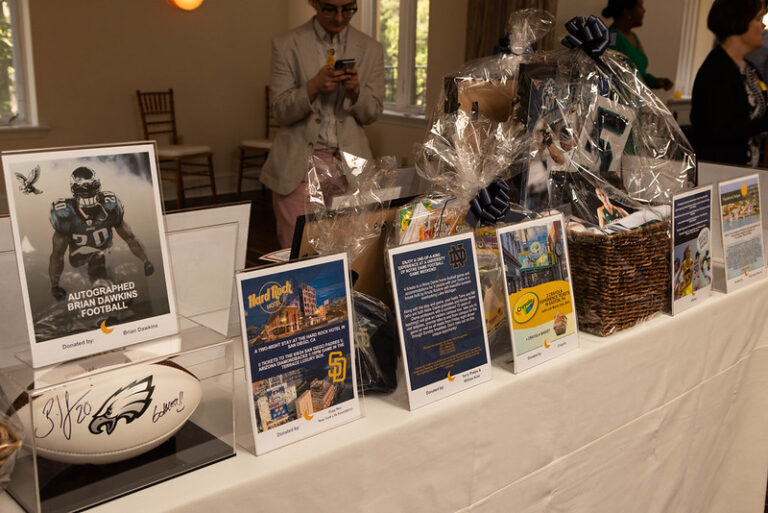 Eluna Champions for Children 2024 auction table