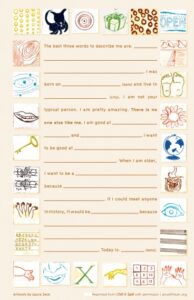 Chill and Spill activity worksheet