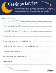 goodbye letter activity worksheet