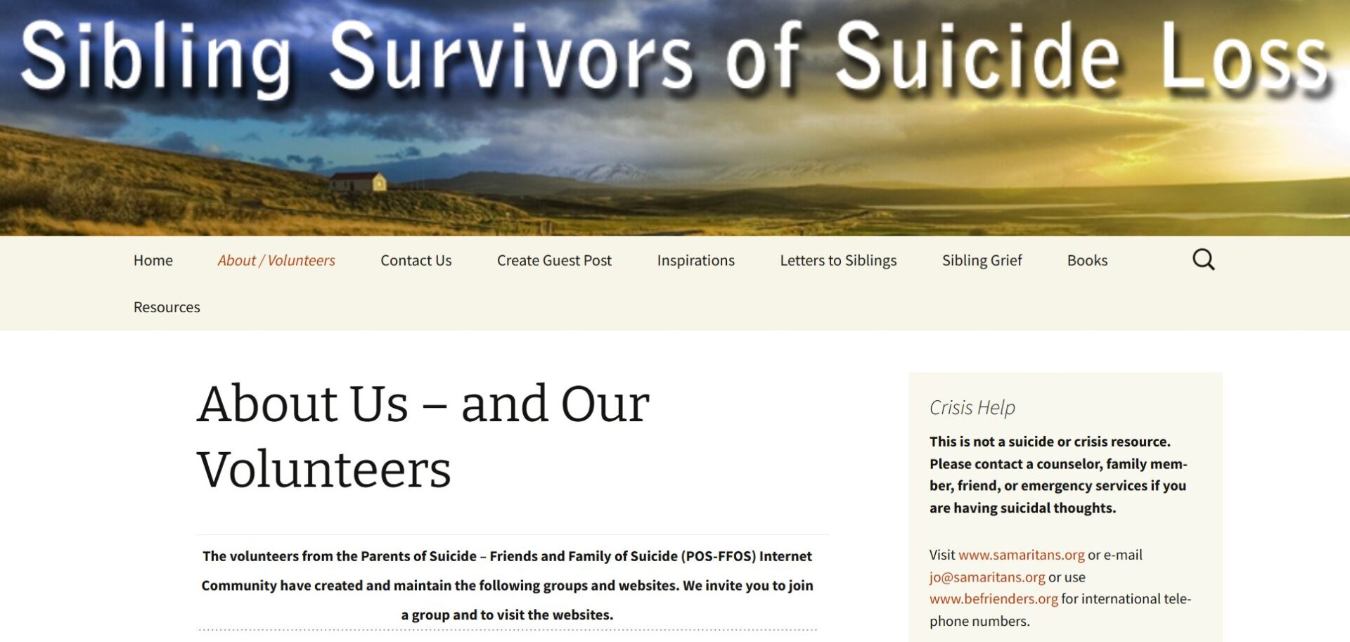 Sibling Survivors of Suicide Loss