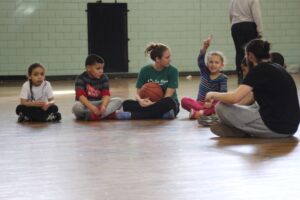 kids participating in a sports activity