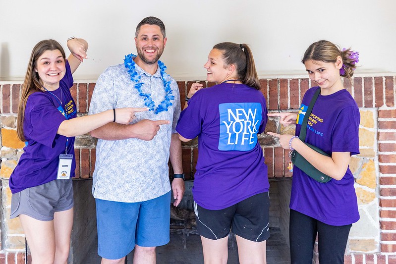 new york life volunteers at camp erin tulsa