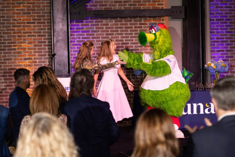 phillies phanatic at eluna's champion for children 2025 fundraiser